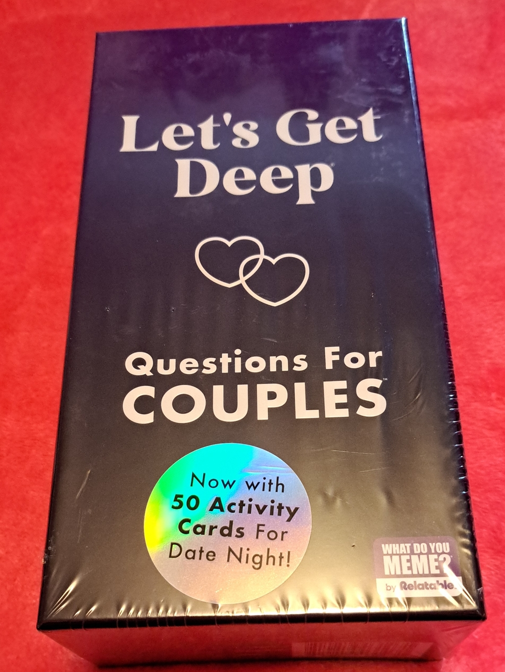 Let's Get Deep Questions for Couples - Relationship Conversation Game (Purple)